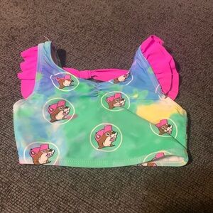 Buc-ee's Swimsuit Top Pink Bow